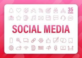 Set Social media icon. Telephone icon. Digital communication. Chat bubble. Vector stock illustration