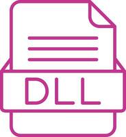 DLL File Format Vector Icon
