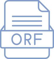 ORF File Format Vector Icon