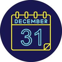 31 December Vector Icon