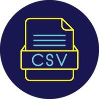 CSV File Format Vector Icon