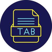 TAB File Format Vector Icon