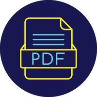 PDF File Format Vector Icon