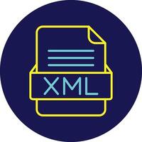 XML File Format Vector Icon