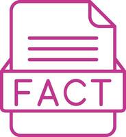 FACT File Format Vector Icon