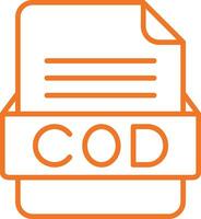 COD File Format Vector Icon