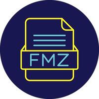 FMZ File Format Vector Icon