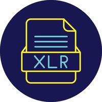 XLR File Format Vector Icon