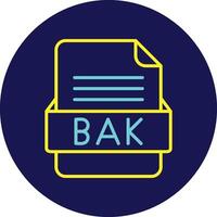 BAK File Format Vector Icon