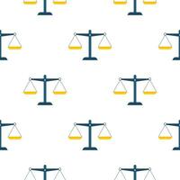 Scales icon pattern. Libra isolated on white background. Vector stock illustration