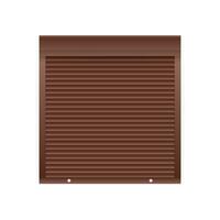 Roll up shutter on white backgroun. vector stock illustration.