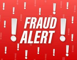 Fraud alert. Security Audit, Virus Scanning, Cleaning, Eliminating Malware, Ransomware Vector stock illustration