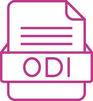 ODI File Format Vector Icon