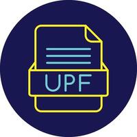 UPF File Format Vector Icon