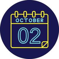 2 October Vector Icon