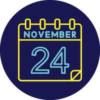 24 November Vector Icon