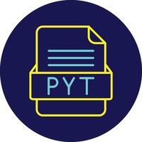 PYT File Format Vector Icon