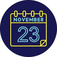 23 November Vector Icon