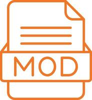 MOD File Format Vector Icon