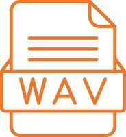 WAV File Format Vector Icon