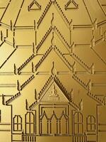 thai style gold thai style pattern photo