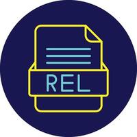 REL File Format Vector Icon