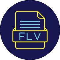 FLV File Format Vector Icon