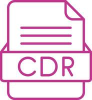 CDR File Format Vector Icon