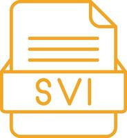 SVI File Format Vector Icon