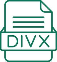 DIVX File Format Vector Icon