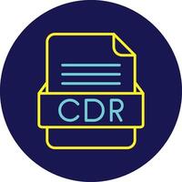 CDR File Format Vector Icon