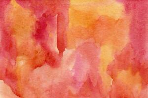 pink red-yellow watercolor background texture photo