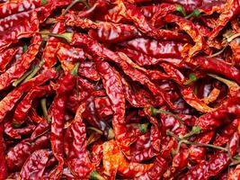 red hot pepper in market photo