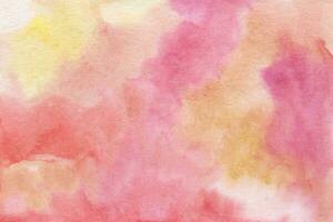 pink red-yellow watercolor background texture photo