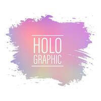 Blurry abstract iridescent holographic foil background. Vector stock illustration