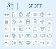 Flat sport icon for web design. Soccer ball. Web icon set. Fitness sport. Vector stock illustration