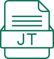 JT File Format Vector Icon