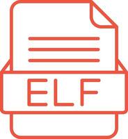 ELF File Format Vector Icon