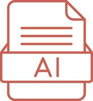 AI File Format Vector Icon