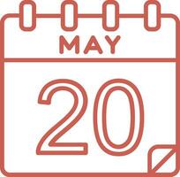 20 May Vector Icon