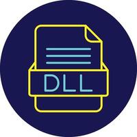 DLL File Format Vector Icon