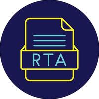 RTA File Format Vector Icon