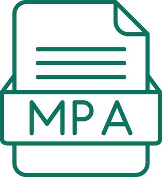 MPA File Format Vector Icon