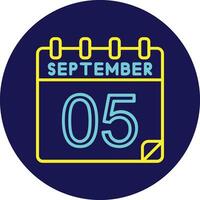 5 September Vector Icon