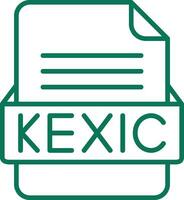 KEXIC File Format Vector Icon