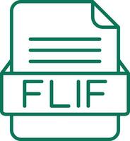 FLIF File Format  Vector Icon