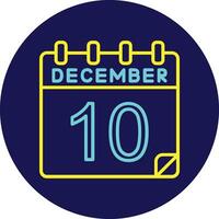 10 December Vector Icon