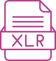 XLR File Format Vector Icon