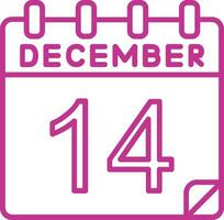 14 December Vector Icon