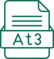 At3 File Format Vector Icon